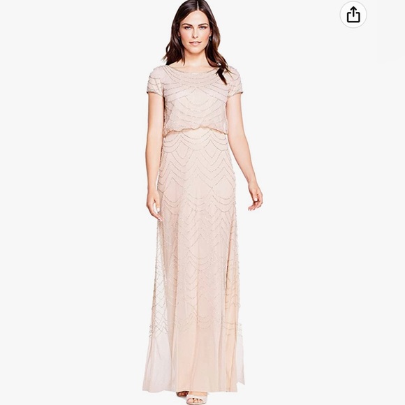 Adrianna Papell Beaded Gown Dress - Picture 1 of 5